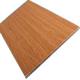 Aluminium Panel with Wide Frames in Wooden Grains Coated